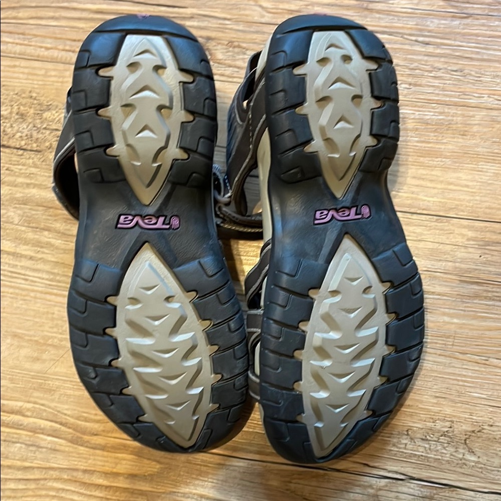 Teva Brown Outdoor Sandals with Adjustable Straps - Picture 3 of 5